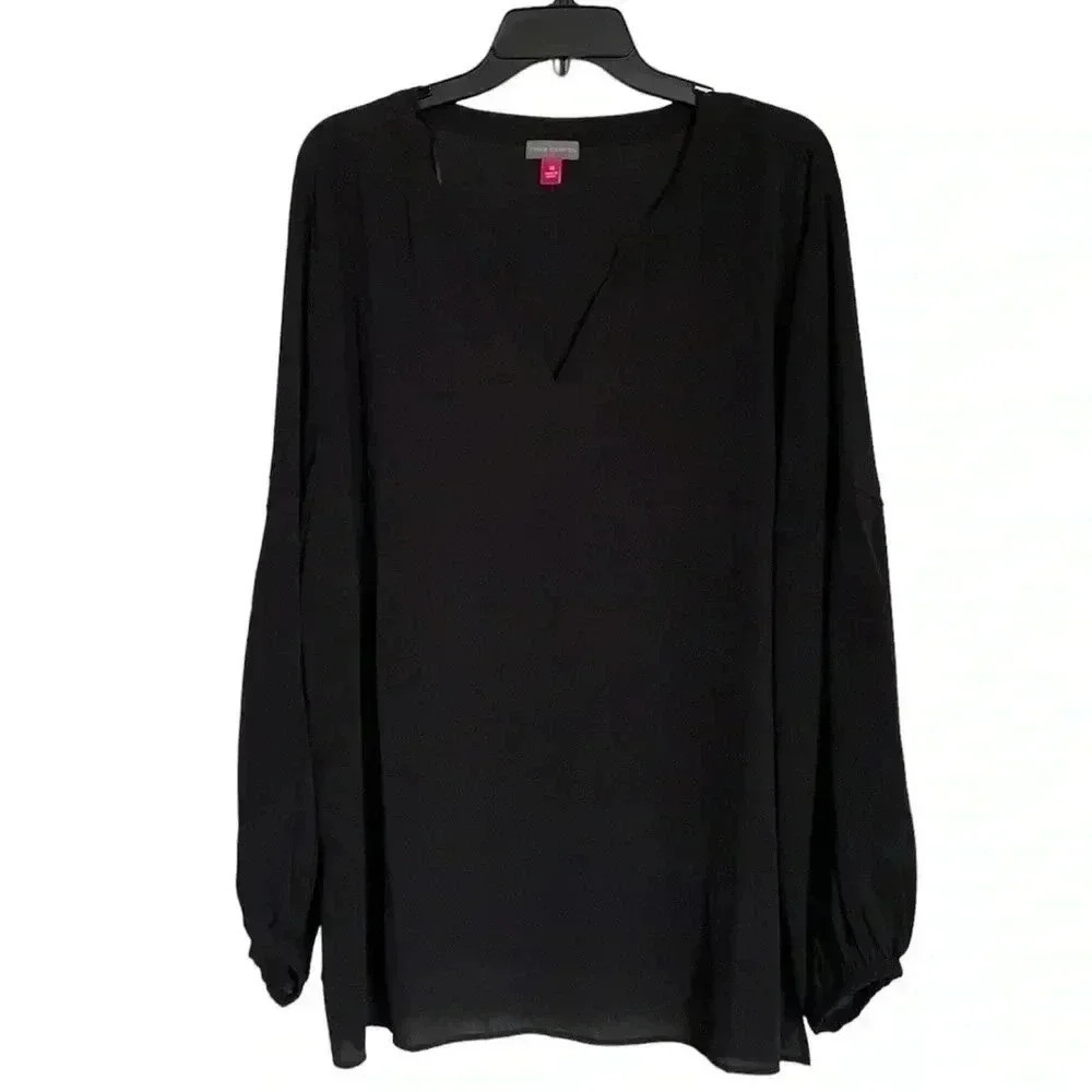 Vince Camuto Black Raglan Sleeve Blouse sz  3X